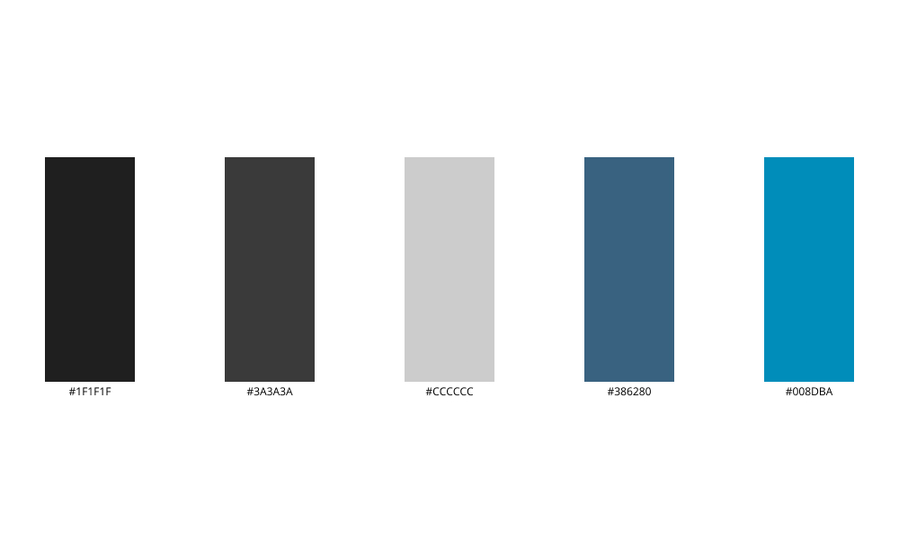 Manny's website color palette